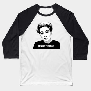 Mommie Dearest | Clean up this Mess! | Pop Art Baseball T-Shirt